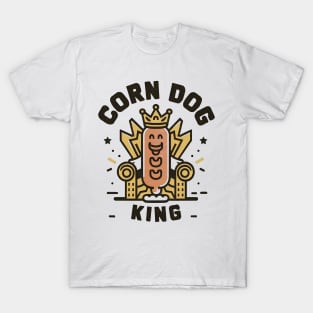 Corn dog king retro style design T-Shirt